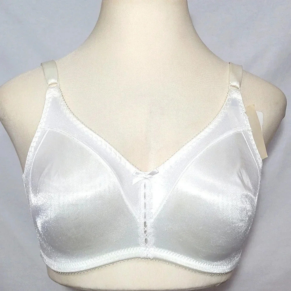 38D Bali 3820 Double Support Wire Free Bra White